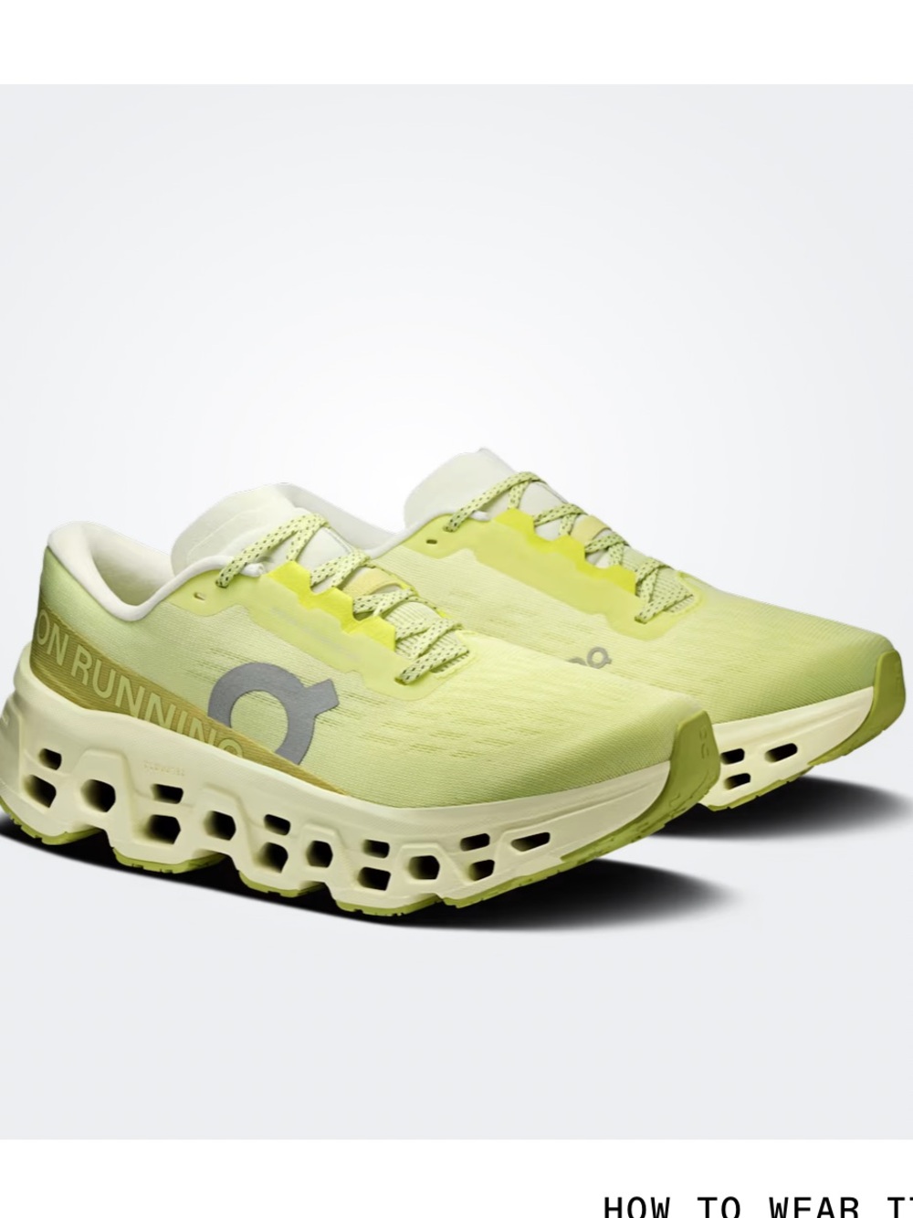 On Cloudmonster 3 Women’s Limelight Seedling Neon Sneakers Sz 8.5 NIB $190